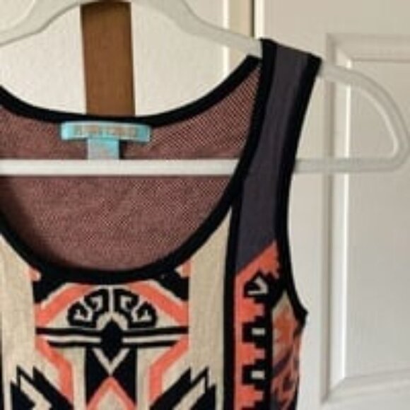 Flying Tomato Aztec Tribal Bodycon Tank Dress - Picture 2 of 5